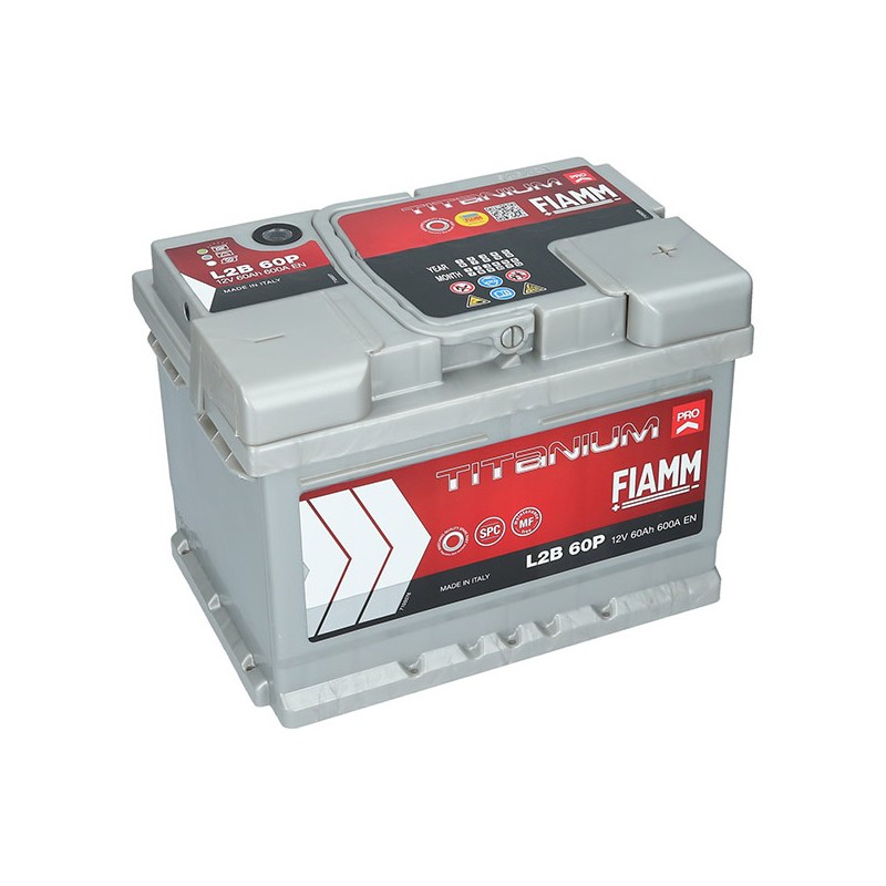 FIAMM TITANIUM PRO 60Ah 600A 12V P+ L2B 60P