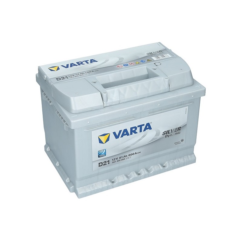 Akumulator VARTA 61Ah 600A 12V P+ D21 Akumulator VARTA 61Ah 600A 12V P+ D21