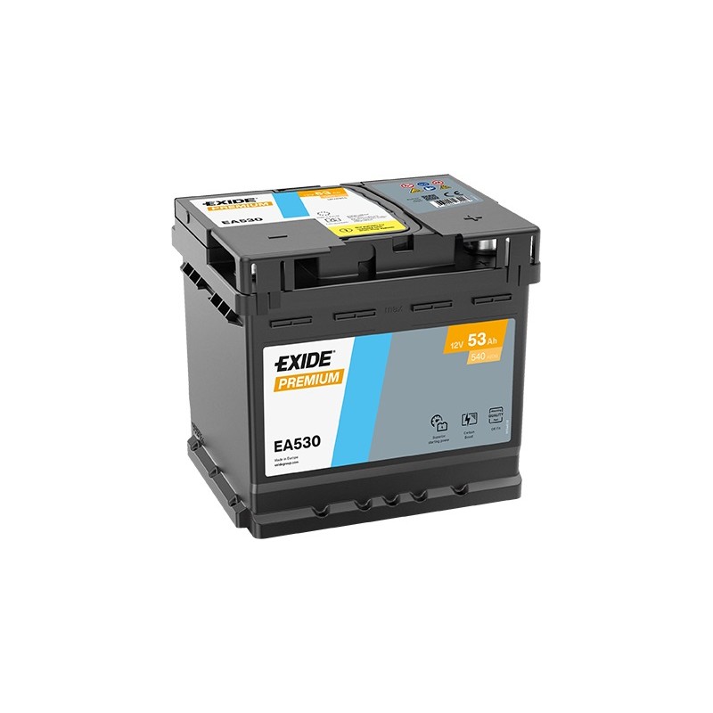 Akumulator EXIDE 53Ah 540A 12V P+ EA530