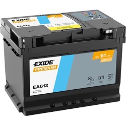 Akumulator EXIDE 61Ah 600A 12V P+ EA612