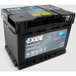 Akumulator EXIDE 61Ah 600A 12V P+ EA612