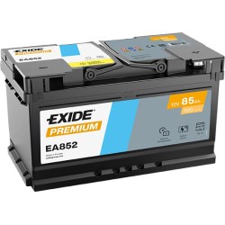 Akumulator EXIDE 85Ah 800A 12V P+ EA852