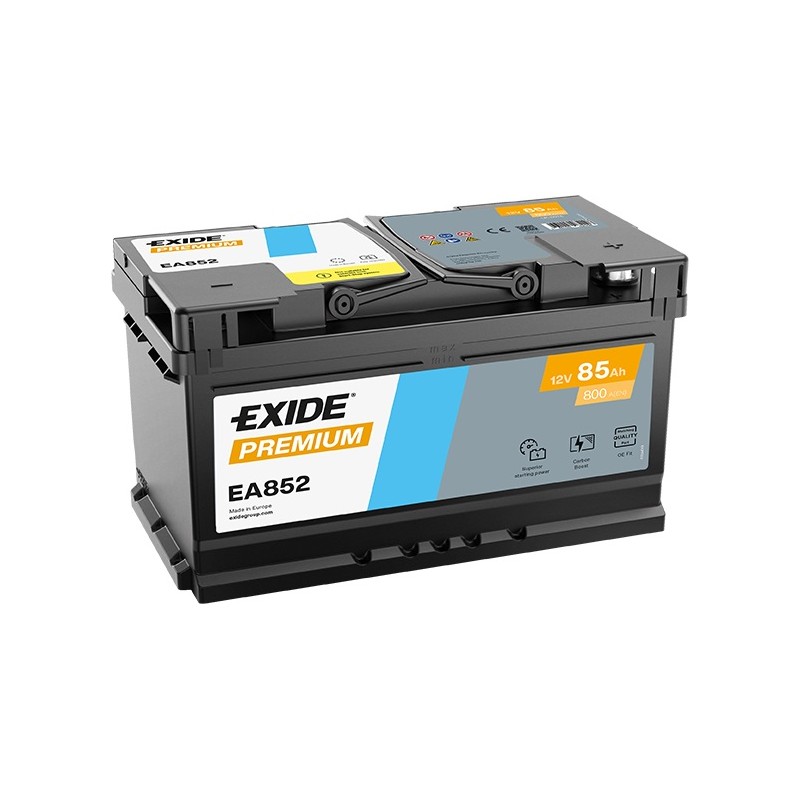 Akumulator EXIDE 85Ah 800A 12V P+ EA852