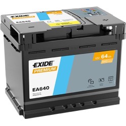 Akumulator EXIDE 64Ah 640A 12V P+ EA640