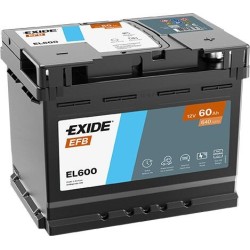 Akumulator EXIDE 60Ah 640A 12V P+ EL600 EFB