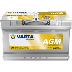Akumulator AGM VARTA 80Ah 800A 12V P+ F21/A6